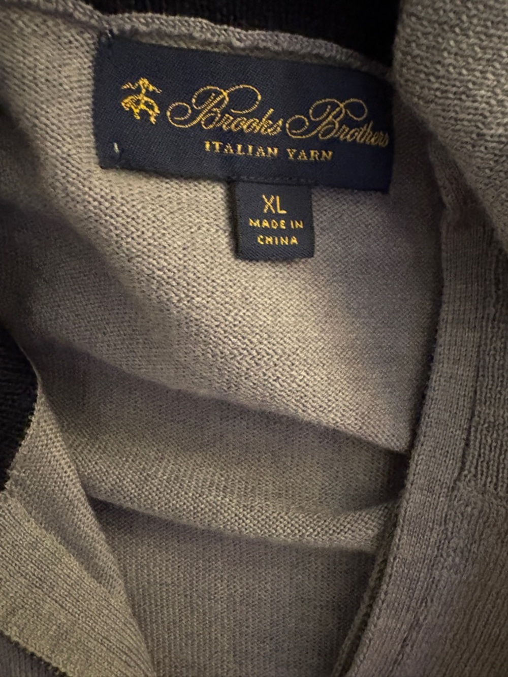 Brooks Brothers Gray Crewneck Sweater